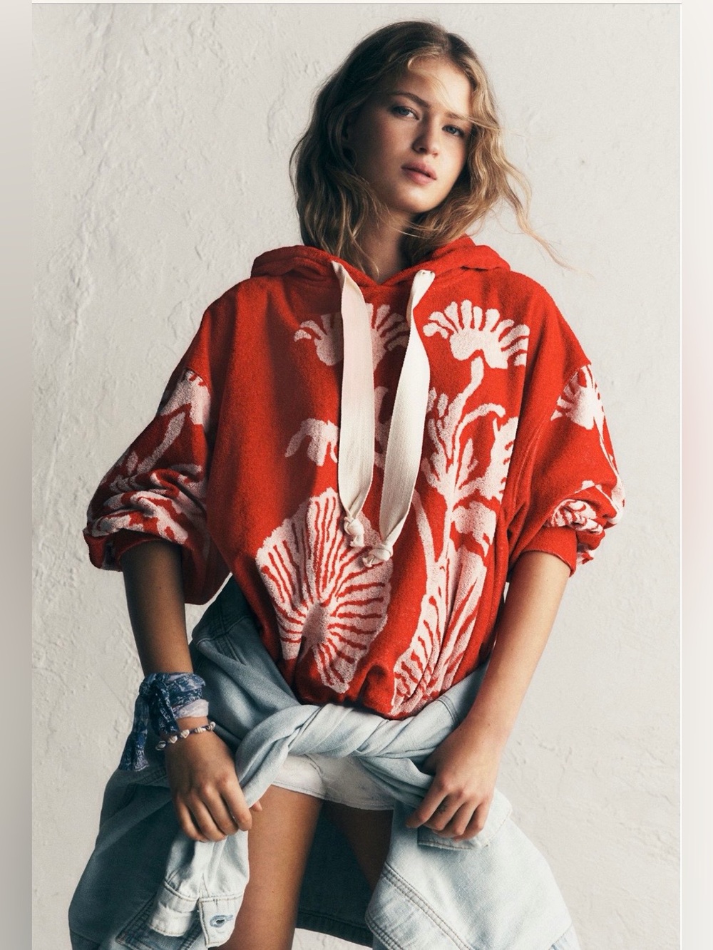 Free People Shell Baby Hoodie 💯 Cotton NWT